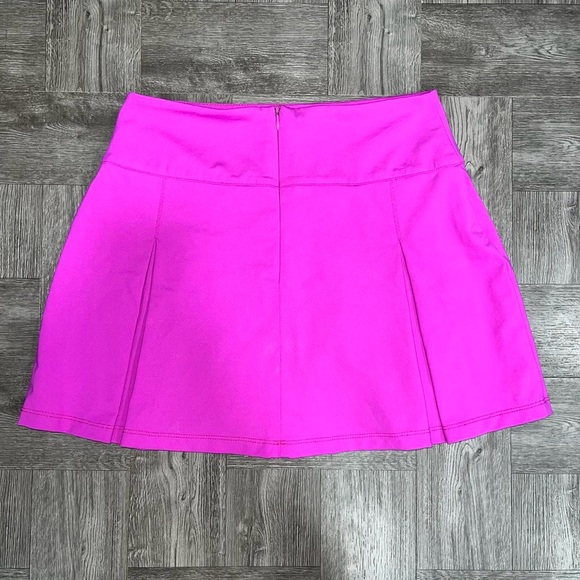 Vintage Tail Fuchsia Pleated Mini Skirt Size 6 - Picture 2 of 4